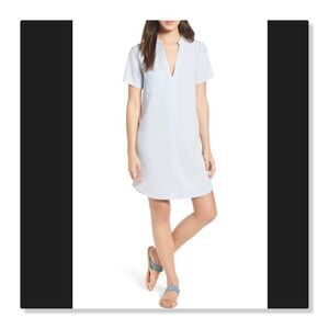 🌸 LUSH/ All in Favor 🌸 Hailey Crepe Shift Dress - [size Small, Blue]